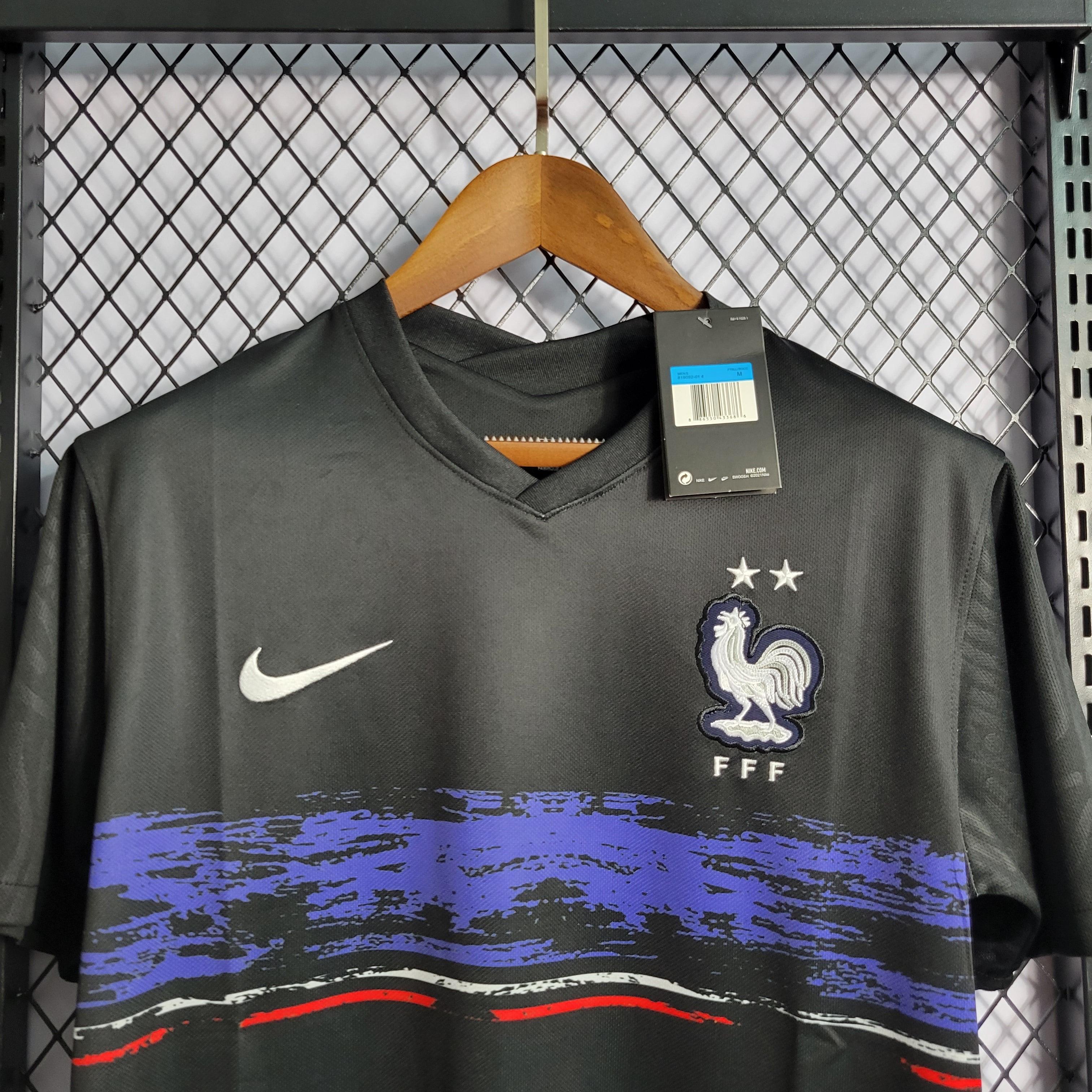 Camisa França Pré Jogo Preta 22/23 - Versão Torcedor